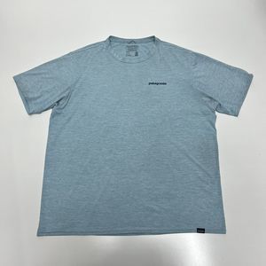 Patagonia Capilene Cool Daily Graphic Waves T-Shirt Men's XL Blue 50+ UPF *